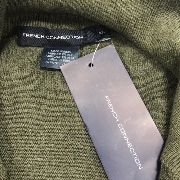 FRENCH CONNECTION Stretch Quarter Zip Sweater - Picture 4 of 6